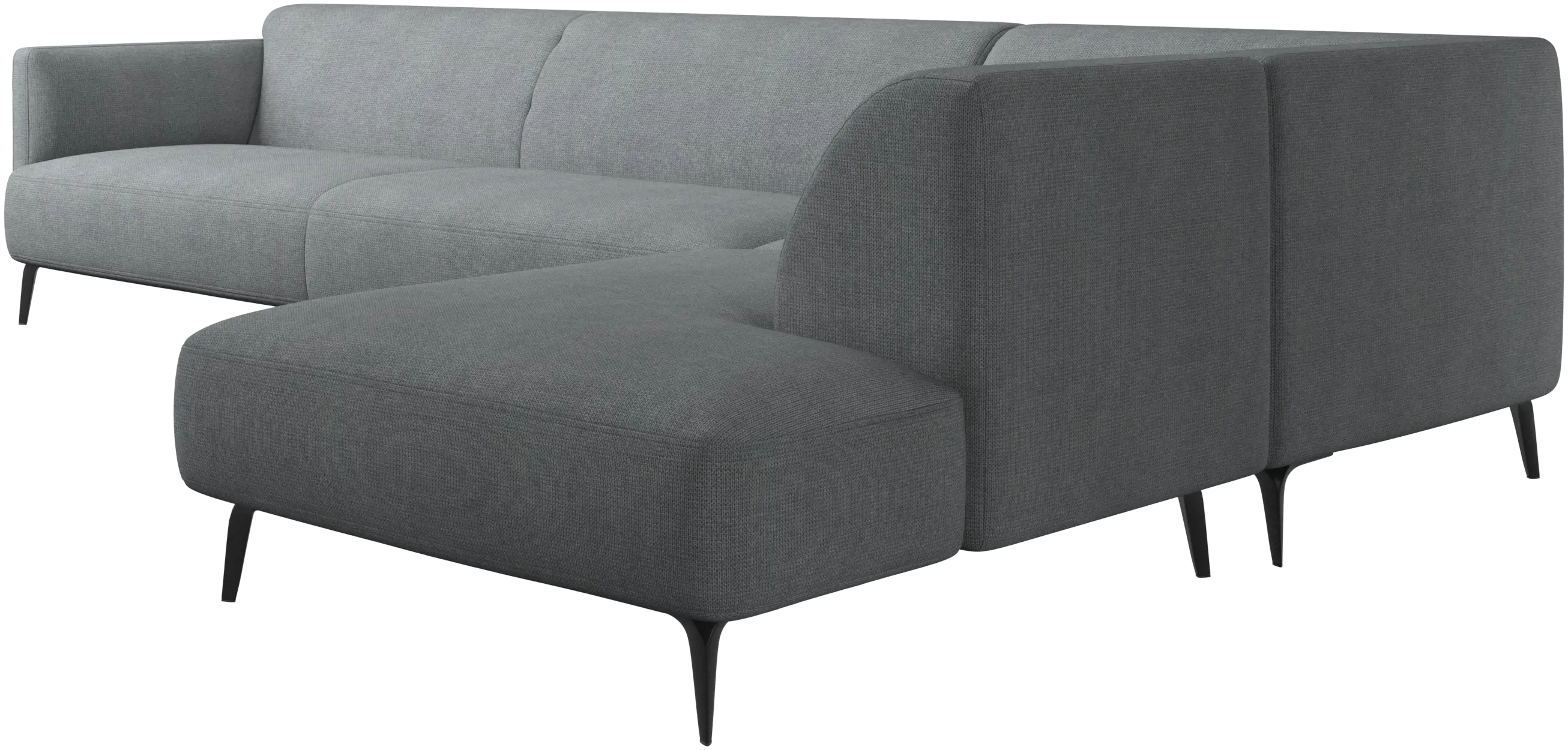 boconcept ダークグレー レザー L字型ソファ コーナーソファ＆L字型ソファ | すべてのデザイナーソファはこちら